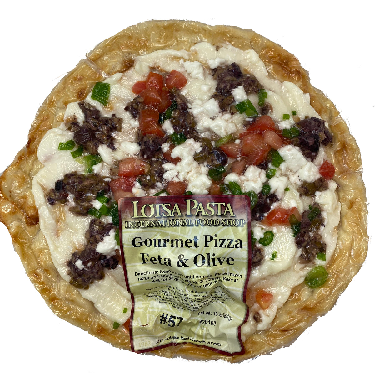Greek Feta & Olive Gourmet Pizza image 0