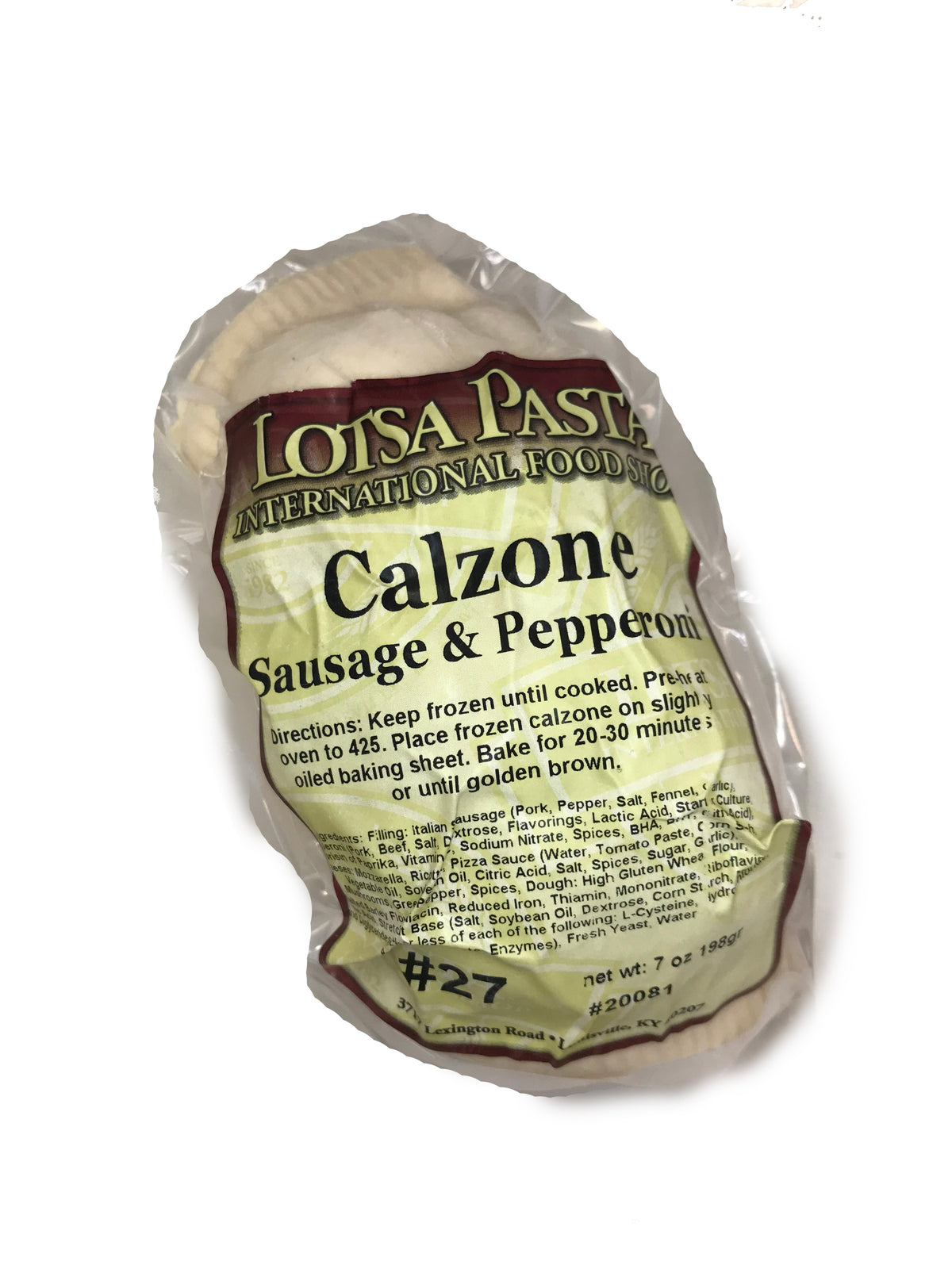 Sausage & Pepperoni Calzone image 0