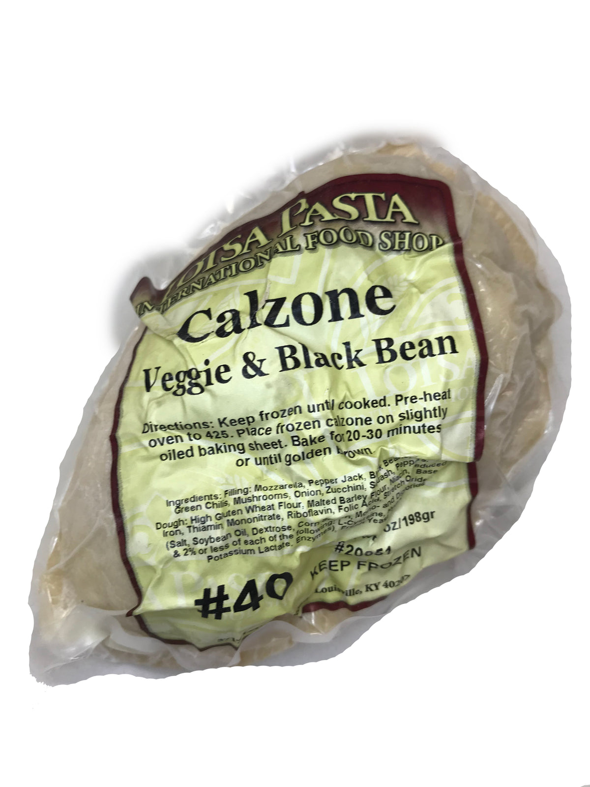 Black Bean & Veggie Calzone image 0