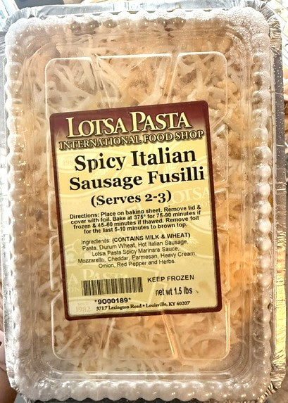 Spicy Italian Sausage Fusilli