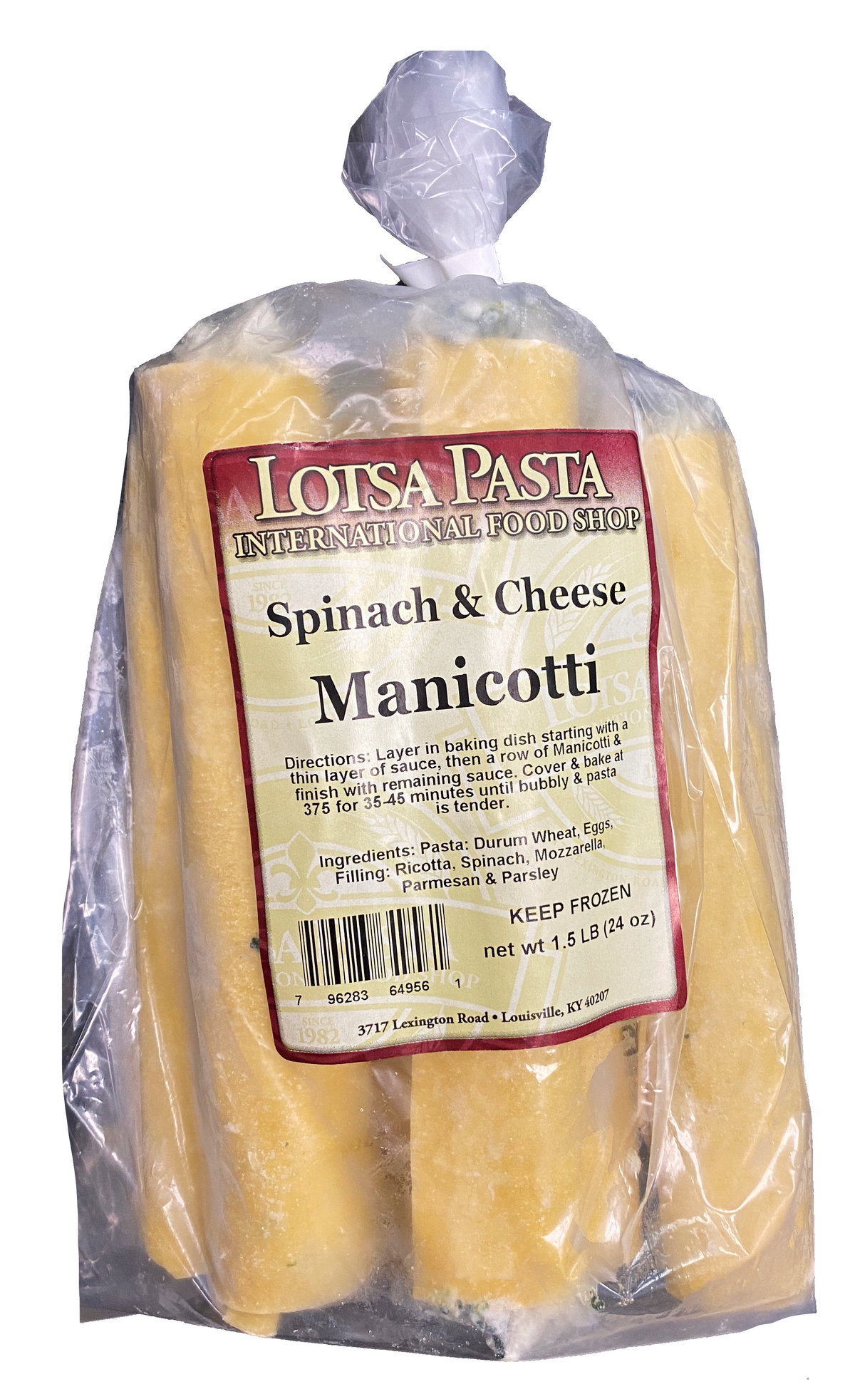 Spinach & Cheese Stuffed Manicotti image 0