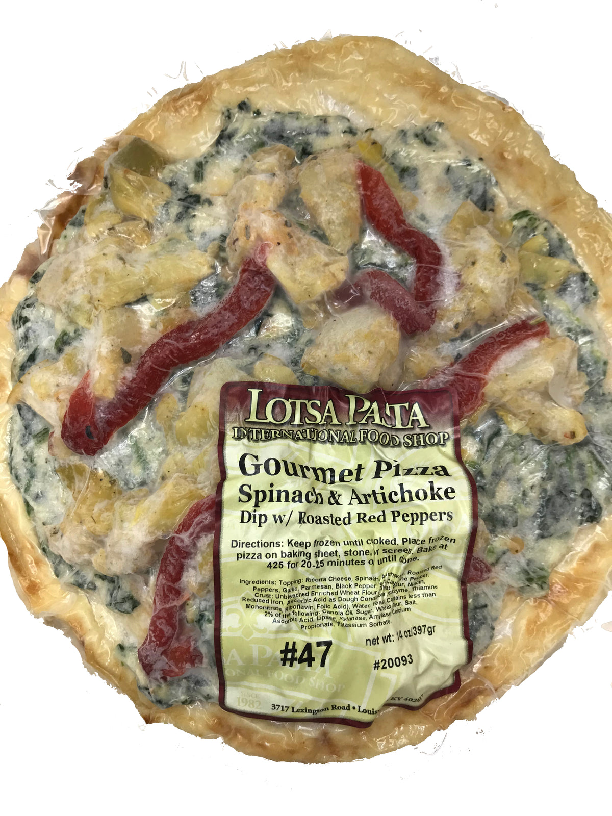 Spinach & Artichoke Gourmet Pizza image 0
