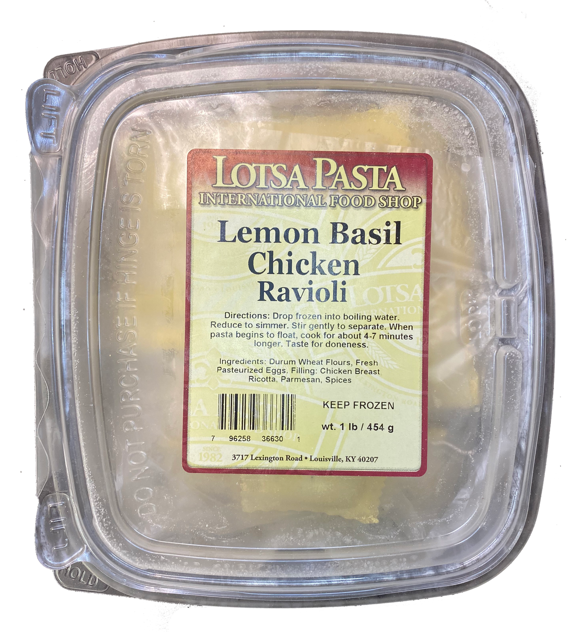Lemon Basil Chicken Ravioli image 0