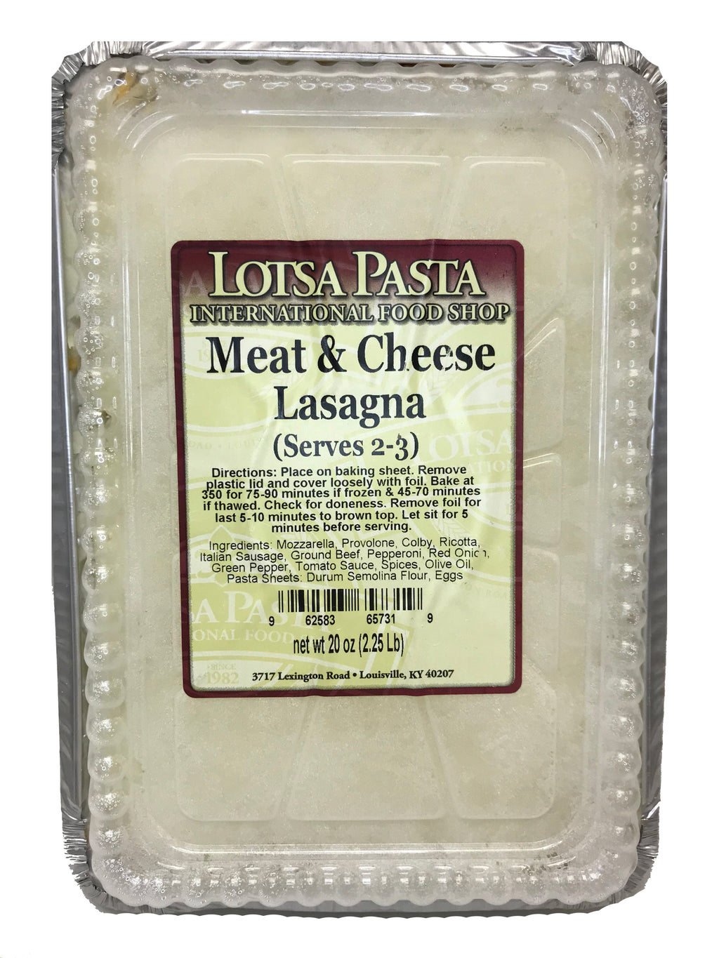 Meat & Cheese Lasagna (small) image 1