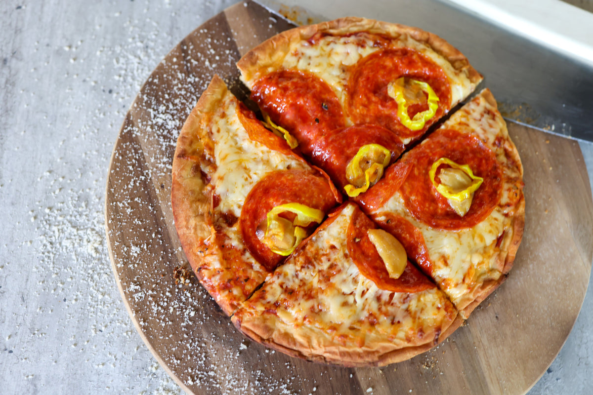 Pepperoni & Roasted Garlic Gourmet Pizza