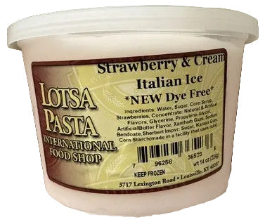 Strawberry & Cream Italian Ice
